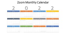 2022 ZOOM All Calendars Monthly