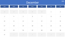 2023 Calendar Monthly December