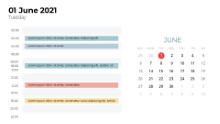 Calendars 2021 Daily Log June