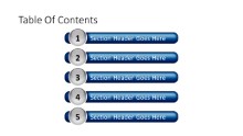 Table Of Contents 5 PPT PowerPoint presentation slide layout