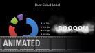 Dust Cloud Label PPT PowerPoint presentation slide layout