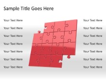 Download puzzle 14b red PowerPoint Slide and other software plugins for Microsoft PowerPoint