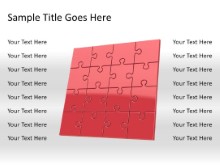 Download puzzle 16b red PowerPoint Slide and other software plugins for Microsoft PowerPoint