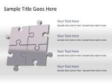 Download puzzle 4c gray PowerPoint Slide and other software plugins for Microsoft PowerPoint