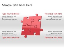 Download puzzle 4c red PowerPoint Slide and other software plugins for Microsoft PowerPoint
