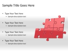 Download puzzle 5a red PowerPoint Slide and other software plugins for Microsoft PowerPoint