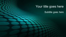 Dotted Waves 01 Teal Widescreen PPT PowerPoint Template Background