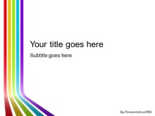 PowerPoint Templates - Rainbow Lines Light