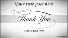 Thankyou 01 Gray Widescreen PPT PowerPoint Template Background