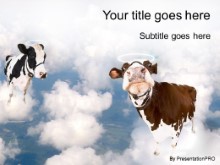 Download cows clouds PowerPoint Template and other software plugins for Microsoft PowerPoint