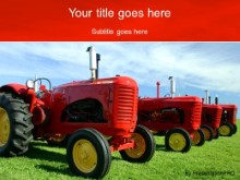 Download red tractors PowerPoint Template and other software plugins for Microsoft PowerPoint