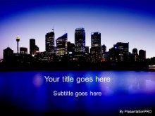 Download sydney skyline PowerPoint Template and other software plugins for Microsoft PowerPoint
