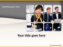 PowerPoint Templates - Asian Business Woman