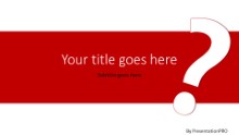 PowerPoint Templates - Big Question Red Widescreen