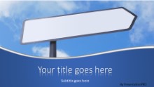 PowerPoint Templates - Blank Path Sign Widescreen