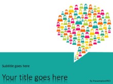 PowerPoint Templates - Chat Bubble Teal