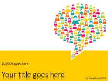 PowerPoint Templates - Chat Bubble Yellow