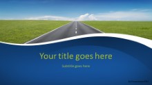 PowerPoint Templates - Going Places Blue Widescreen