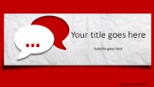 PowerPoint Templates - Lets Chat Widescreen