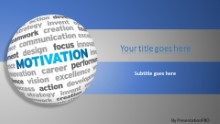 PowerPoint Templates - Motivation World Cloud Widescreen