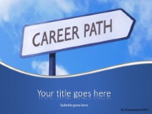 PowerPoint Templates - Career Path Sign