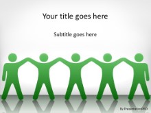 PowerPoint Templates - Celebrating Teamwork Green