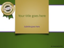 PowerPoint Templates - Excellent Support Green