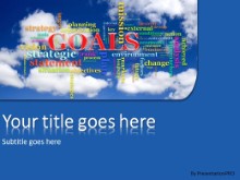 PowerPoint Templates - Goals Tag Cloud B