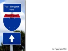 PowerPoint Templates - Highway sign