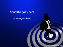PowerPoint Templates - On Bullseye Blue