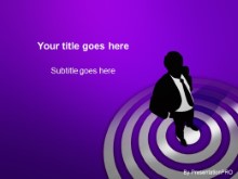 PowerPoint Templates - On Bullseye Purple
