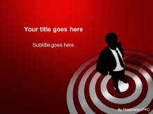 PowerPoint Templates - On Bullseye Red