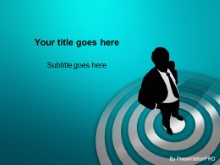 PowerPoint Templates - On Bullseye Turquoise