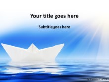 PowerPoint Templates - Paper Sailing Boat