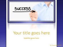 PowerPoint Templates - Success Direction Blue