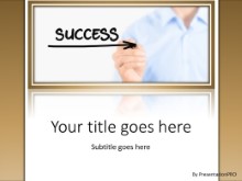 PowerPoint Templates - Success Direction Brown