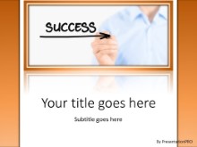 PowerPoint Templates - Success Direction Orange
