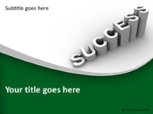 PowerPoint Templates - Success Growth Green