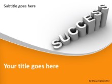 PowerPoint Templates - Success Growth Orange