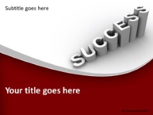 PowerPoint Templates - Success Growth Red