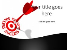 PowerPoint Templates - Success On Target Black
