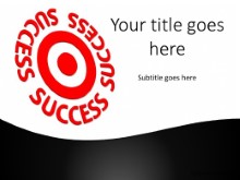 PowerPoint Templates - Success On Target Black B