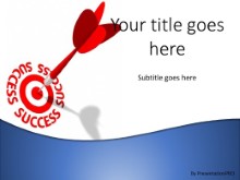 PowerPoint Templates - Success On Target Blue