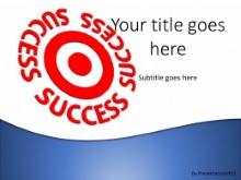 PowerPoint Templates - Success On Target Blue B