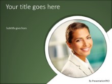 PowerPoint Templates - Successful Female Green
