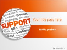 PowerPoint Templates - Support World Cloud