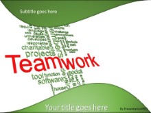 PowerPoint Templates - Teamwork Tag Cloud A