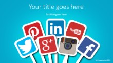PowerPoint Templates - Social Media Signs 01 Widescreen