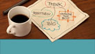 PowerPoint Templates - Thoughts Over Coffee Teal Widescreen