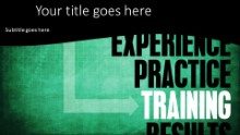 PowerPoint Templates - Training Results Widescreen